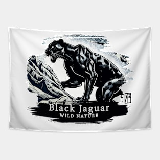 Black Jaguar - WILD NATURE - JAGUAR -2 Tapestry