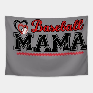 Mothers Day Shirt, Retro Baseball Mom Cool Moms Club Shirt, Funny Mom Shirt, Mom Birthday Gift, Cute Mom Gift, Rocker Mama Tee Tapestry