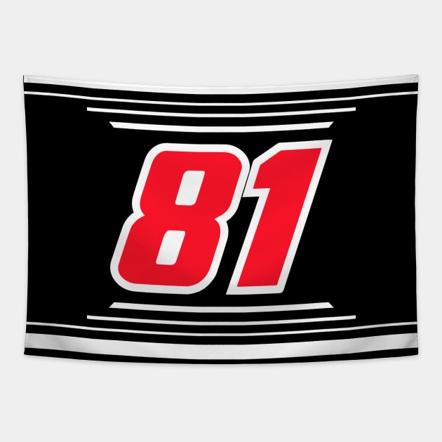 Chandler Smith #81 2024 NASCAR Design Tapestry by AR Designs 