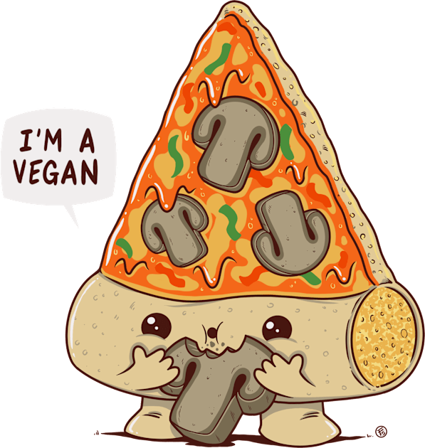 I'M A VEGAN Kids T-Shirt by FernandoSala