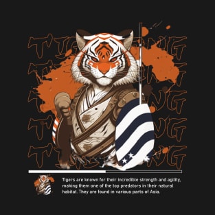 Tiger Animal Art Illustrations T-Shirt