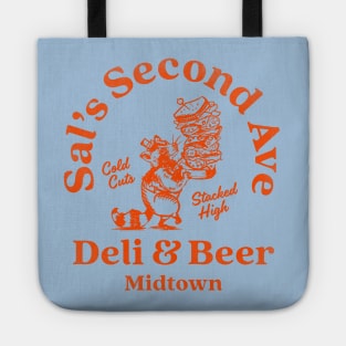 "Sal's Second Ave Deli & Beer" Cool New York Style Deli Art Tote