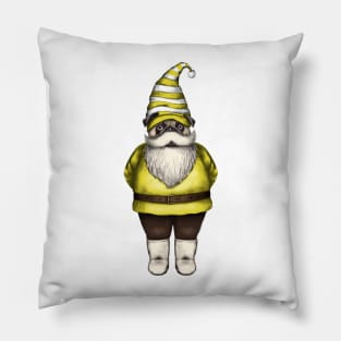 Gnome Pug Pillow