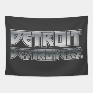 Detroit Destroyers Silver Tapestry