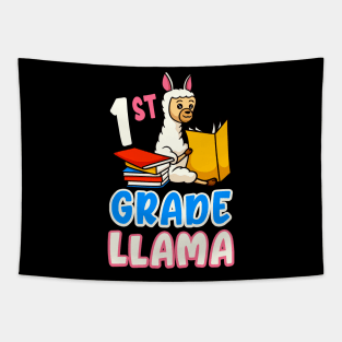 1st Grade Llama Funny First Grader School Tapestry