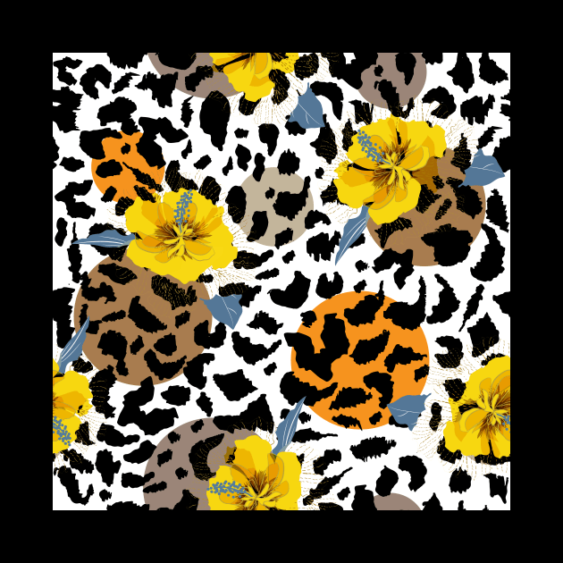 Animal Print and Flower Design by Vibrant Vista