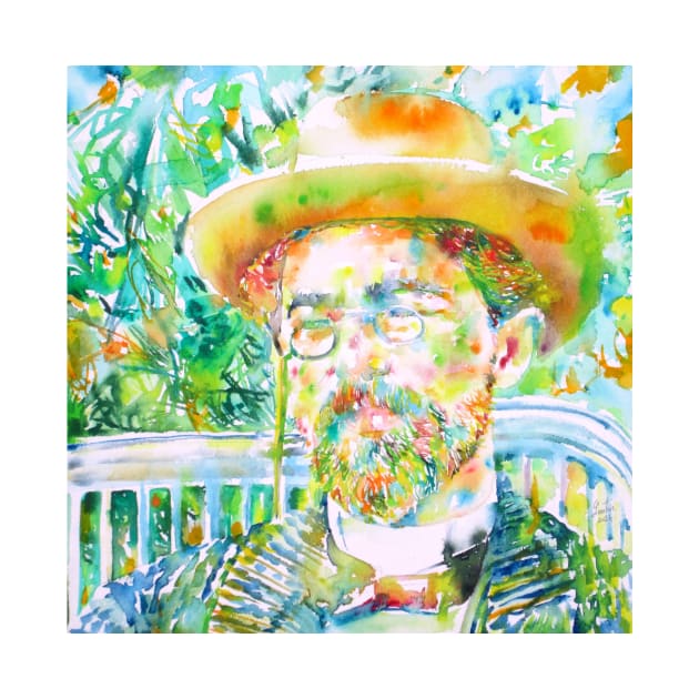 ANTON CHEKHOV - watercolor portrait.1 by lautir