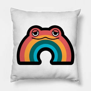 The Rainbow Frog Pillow