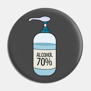 Hand Sanitizer Gel with 70% Alcohol Pin