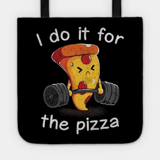 I Do It For Pizza workout Tote