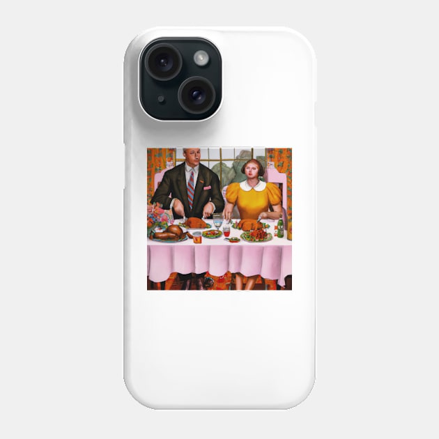 Thanksgiving Dinner for Two Phone Case by JohnCorney