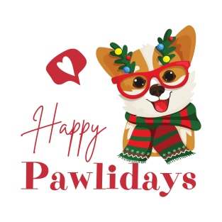 Happy pawlidays T-Shirt