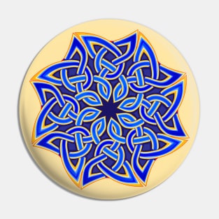 Celtic knot pattern ornament Pin