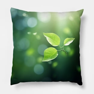 Leaf Air Nature Serene Tranquil Peaceful Pillow