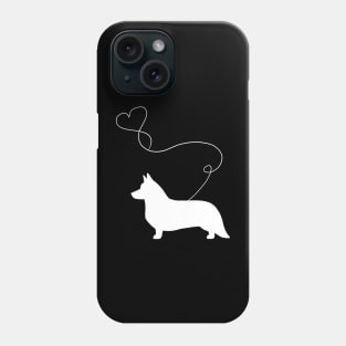 dog cute welsh corgi heart Phone Case