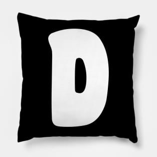 Letter D Pillow