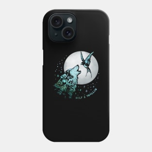 Wolf & Swallow - Moonlight Serenade [OCEAN] Phone Case