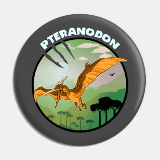 Pteranodon Prehistoric Design With Background Pin