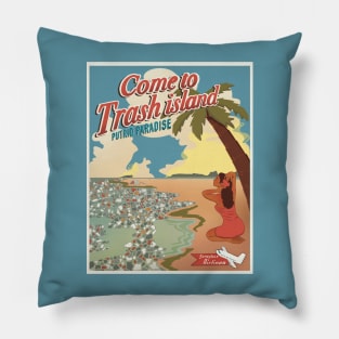 Trash Island Pillow