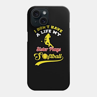 Proud Sibling Brother Sister Fun Softball Catcher Phone Case