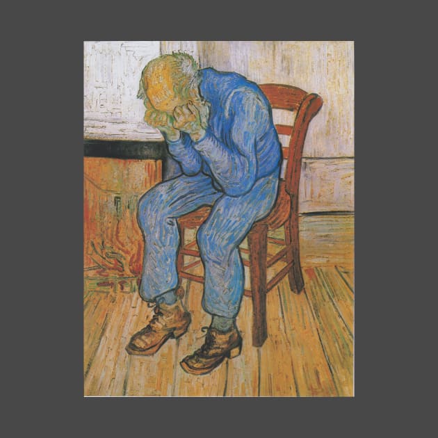 Grieving old man by van Gogh by Artimaeus