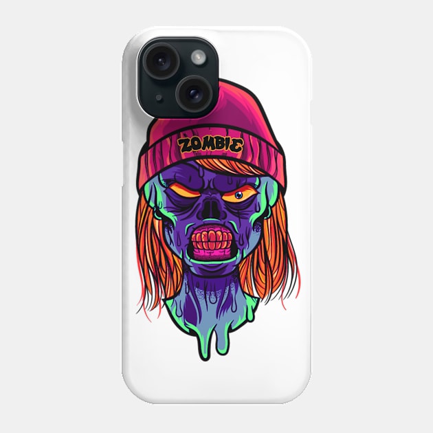 Zombie T-shirt for Horror Fans and Halloween Phone Case by TREND SHOP - TEE