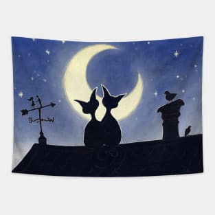 Moonlight Serenade Tapestry