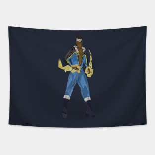 Black lighting Tapestry