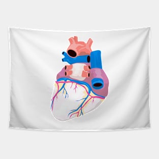 Human Heart Retro Tapestry