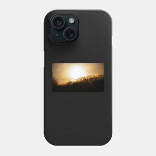 Golden Sunset in Overcast Sky Phone Case