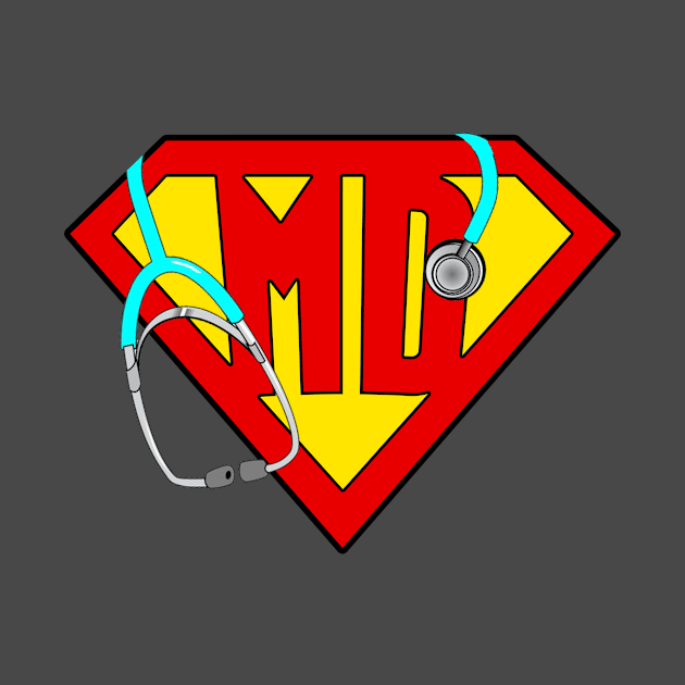 Superhero MD Doctor of Medicine by Design Monster