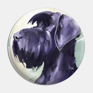 Royal Purple Monochromatic Schnauzer Pin