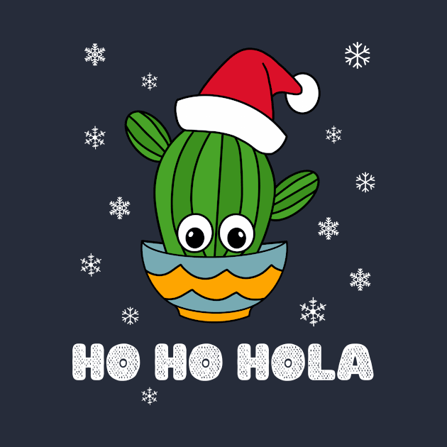 Ho Ho Hola - Cactus With A Santa Hat In A Bowl by DreamCactus