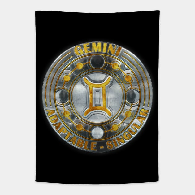 Chrome Gemini Tapestry by FallingStar