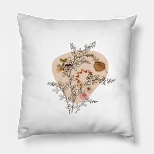 abstract natural digital pastel painting Pillow