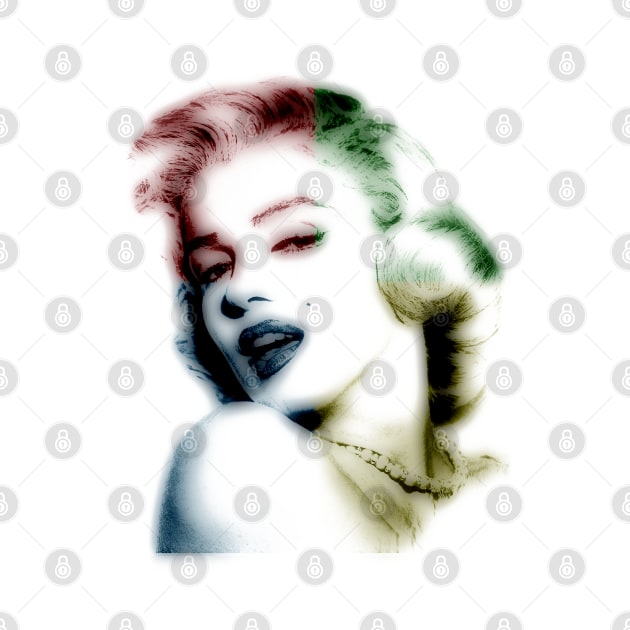 marilyn monroe, colored by hottehue