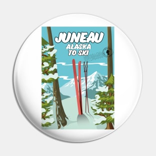 Juneau Alaska To Ski Pin