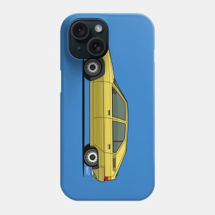 BX side profile drawing in Jaune Cedrat Phone Case