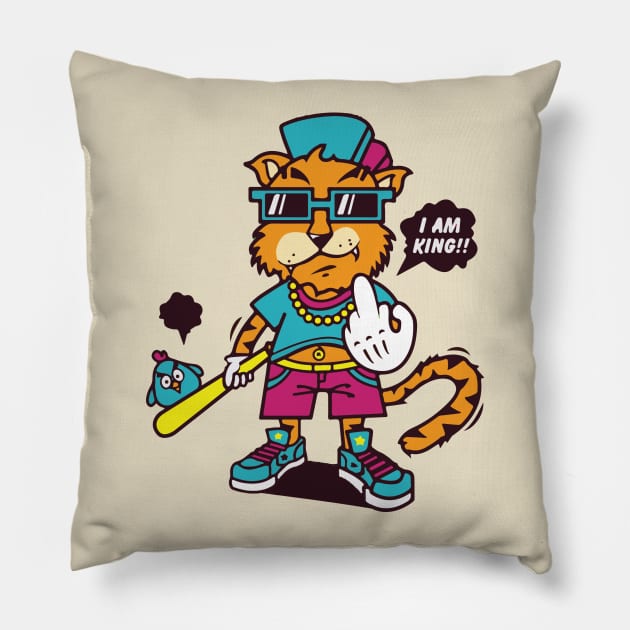 Chinese Zodiac Tiger Pillow by yildirayatas