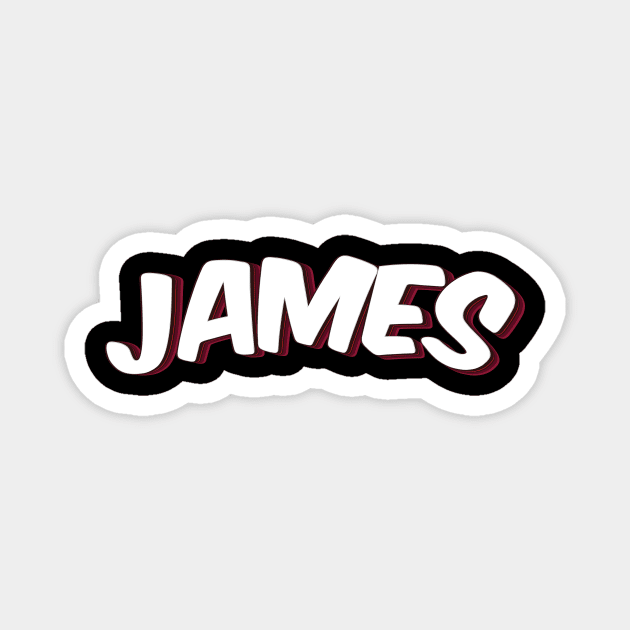 James My Name Is James Magnet by ProjectX23Red