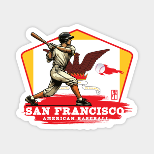 USA - American BASEBALL - San Francisco - Baseball home - San Francisco baseball Magnet