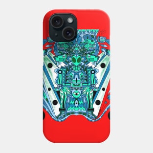 litmus mayan ancient astronaut ecopop Phone Case