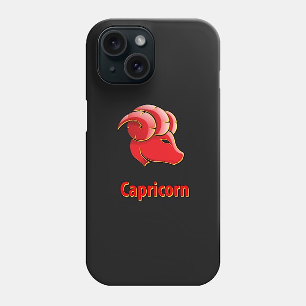 Capricorn Phone Case by ahihishirt