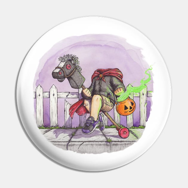 The Headless Horseboy Pin by AJIllustrates