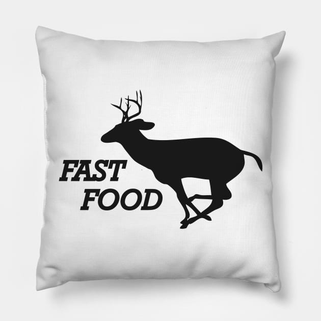 Deer Hunter - Fast Food Pillow by KC Happy Shop