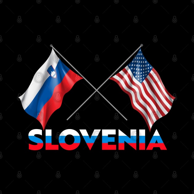 Slovenian Pride Flag T-Design by Vector Deluxe