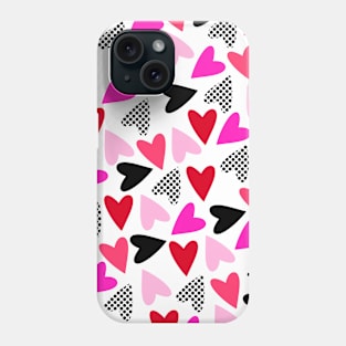 Hearts (red) Phone Case