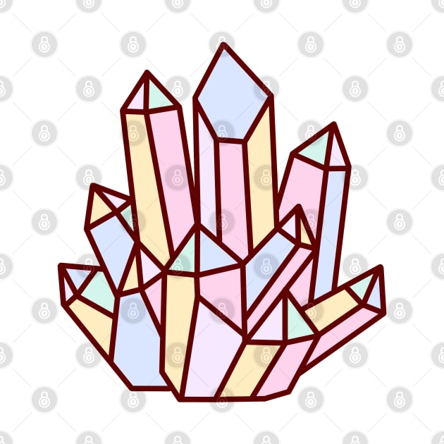 Pastel Pink Crystal by ArtsyDecals