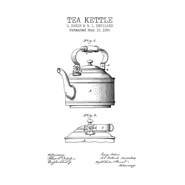 TEA KETTLE patent by Dennson Creative