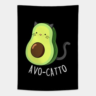 Avo-Catto Cute Funny Avocado Cat Pun Tapestry